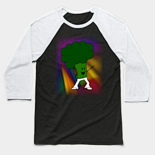 Disco Dancing Broccoli Baseball T-Shirt